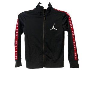Air Jordan Warmup Jacket Full Zip Black Logo Youth Boys Age 4 - 6 Years Small
